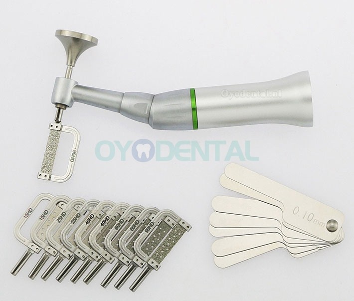 Dental Orthodontisch 4:1 Interproximal Strips hoekstukken handstuk Kit IPR EVA